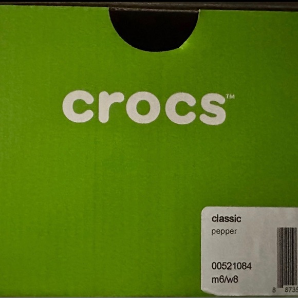 CROCS CLASSIC- (Color: Pepper) UNISEX: size m6/w8 NWT! - Picture 3 of 3